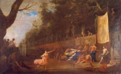 pictură - Schonfeld, Heinrich Johann; Atalanta și Hippomenes