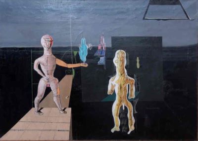 pictură - Brauner, Victor; Flacăra albastră