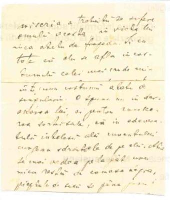 scrisoare - Densușianu, N.; manuscris