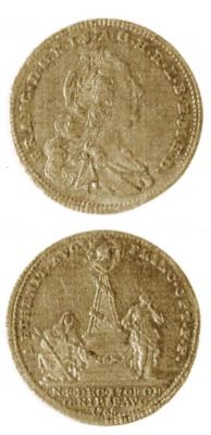 Medalie (jeton) dedicată decesului lui Francisc I de Lorena