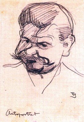 desen - Storck, Frederick; Autoportret