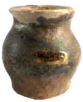 obiect miniatural; vas-borcan