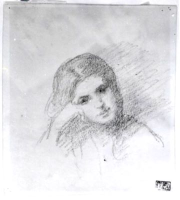 grafică - Grigorescu, Nicolae; Pe gânduri