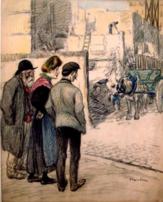 desen - Steinlen, Théophile-Alexandre; Amintiri