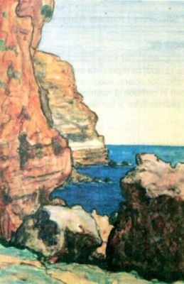 pictură - Maniu-Mützner, Rodica; Capul Caliacra (coasta)