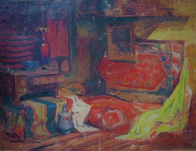 pictură de șevalet - Satmary, Alexandru C.; Interior oriental