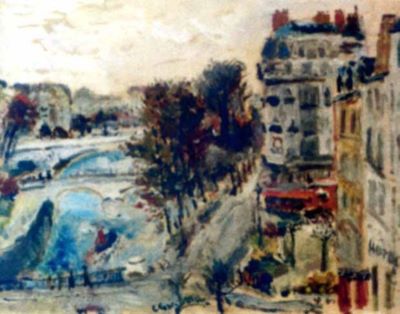 pictură - Grigorescu, Lucian; Peisaj din Paris