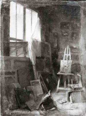 pictură - Grigorescu, Nicolae; Primul atelier al pictorului din Paris