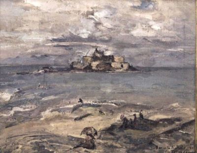 pictură - Petrașcu, Gheorghe; Marea la Saint-Malo