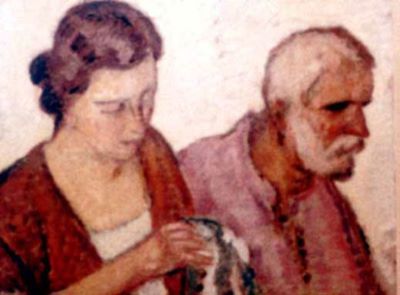 pictură - Dimitrescu, Ștefan; Bunelul și nepoata