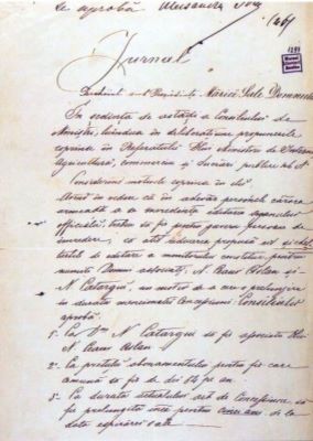 manuscris - Cuza, Alexandru Ioan; Kretzulescu, N.; Jurnal
