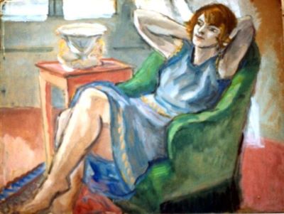 pictură - Pallady, Theodor; Femeie în atelier