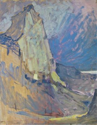 pictură de șevalet - Satmary, Alexandru C.; Stânca albă