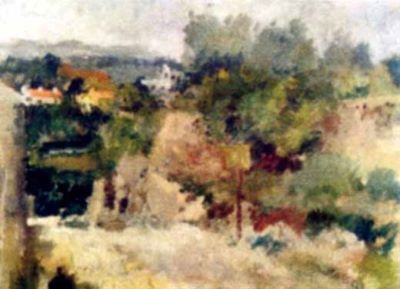 pictură - Grigorescu, Lucian; Peisaj din Franța (Drum la Cassis)