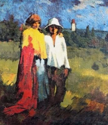 pictură - Nagy, Oszkár; Doi țigani