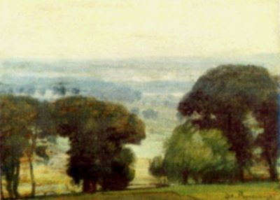 pictură - Popescu, Ștefan; Vedere panoramică