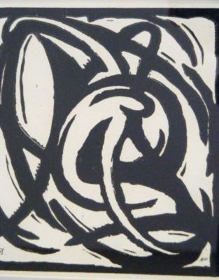 linogravură - Mattis-Teutsch, Hans; Compoziție