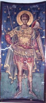 frescă - Dobromir zugrav; Sfântul Dimitrie