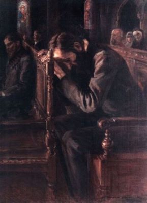 pictură - Vermont, Nicolae; Rugăciune
