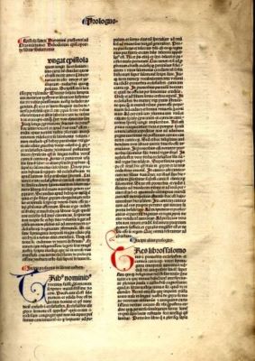 carte; Biblia cum glossa ordinaria Walafridi Strabonis aliorumque et interlineari Anselmi Laudunensis