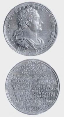 Medalie dedicată împăratului Constantiu II