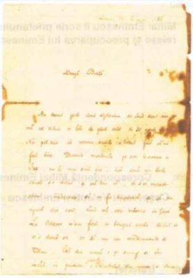 scrisoare - Eminescu, Mihai; Mihai Eminescu îi scrie prietenului său despre ameliorarea sănătății