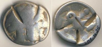 monedă dacică de tip Huși-Vovriești