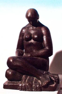 sculptură - Han, Oscar; Elegie (Nud așezat)
