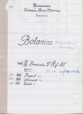 manuscris; Botanica poporană română vol. XI, fascicola 9 specii: Plopul, Usturoiul, Teiul