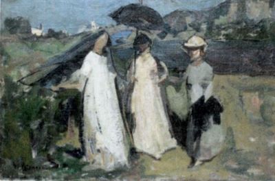 pictură - Petrașcu, Gheorghe; Femei la malul mării