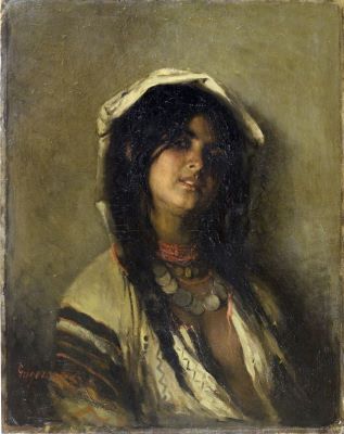 pictură de șevalet - Grigorescu, Nicolae; Țigancă