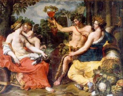 pictură - Janssens, Abraham; Ceres, Bachus și Venus