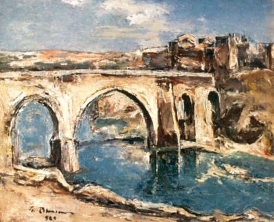 pictură - Petrașcu, Gheorghe; Podul San Martin din Toledo