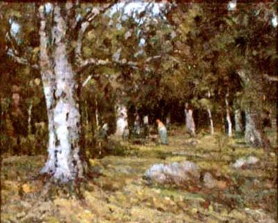 pictură - Andreescu, Ion; Pădure de fagi vara