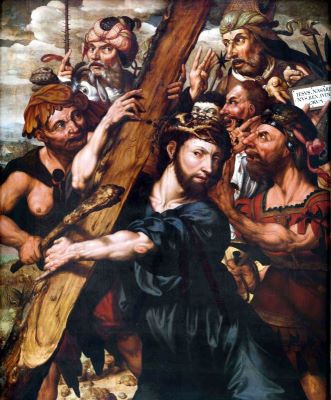 pictură de șevalet - Maestrul lui „Ecce homo” din Augsburg; Christos purtându-și crucea