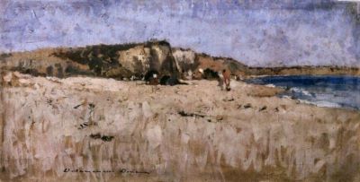 pictură - Delavrancea, Dona Niculina; Plajă la Eforie