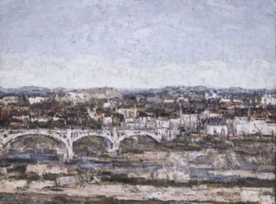 pictură - Moser-Padina, Alexandru; Podul de la Curtea de Argeș