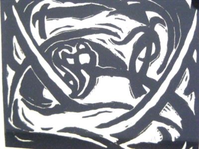 linogravură - Mattis-Teutsch, Hans; Compoziție