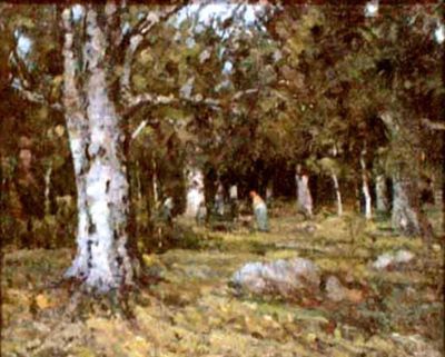 pictură - Andreescu, Ion; Pădure de fagi vara