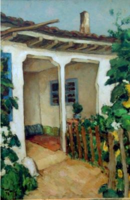 pictură - Tonitza, Nicolae; Casă dobrogeană