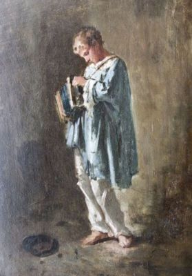 pictură - Grigorescu, Nicolae; Băiat cu armonică