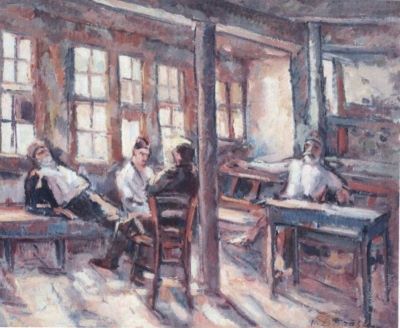 pictură - Dărăscu, Nicolae; Cafeneaua lui Mamut