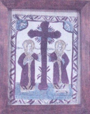 grafică; Sfinții Constantin și Elena