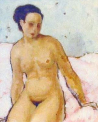 pictură - Tonitza, Nicolae; Nud șezând