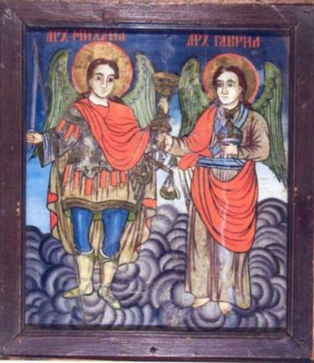 icoană; Arhanghelii Mihail și Gavril