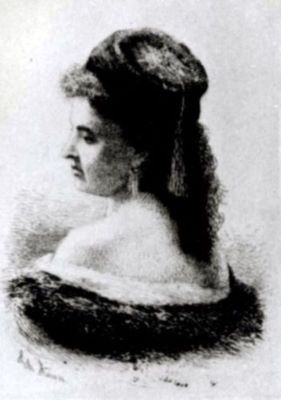 gravură - Pallady, Theodor; Bust de femeie (Cadâna cu fes)
