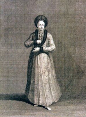 gravură - Rochefort, Pierre de; Principesă din Valahia