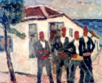 pictură - Dimitrescu, Ștefan; Turci la Mangalia