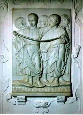 basorelief; Cor de copii