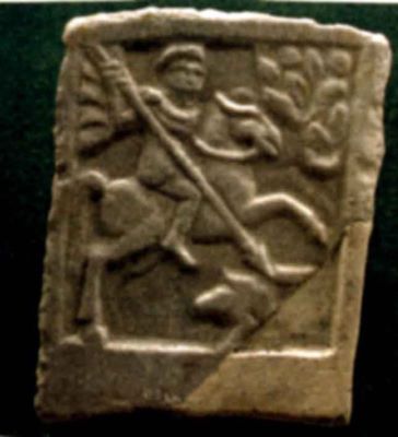 basorelief; Cavalerul trac